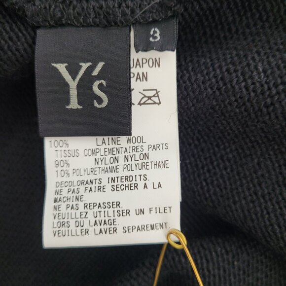 Yohji Yamamoto Y's Long Maxi Wool Skirt Size 3/Medium - Picture 5 of 6